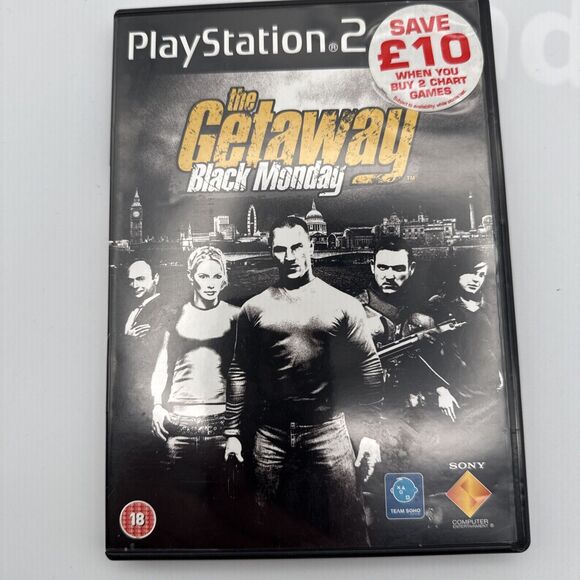 The Getaway: Black Monday (PlayStation 2, 2004) PAL VERSION ~ Manual Map Poster - Picture 1 of 10